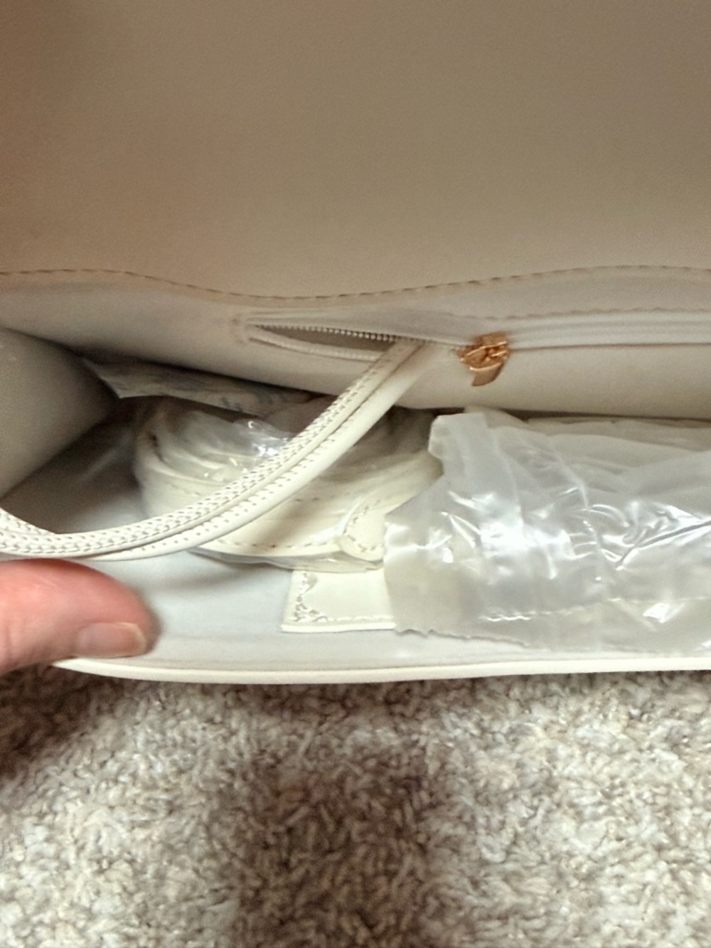 NWT Few Moda Theia Bag in Cream - Picture 16 of 16